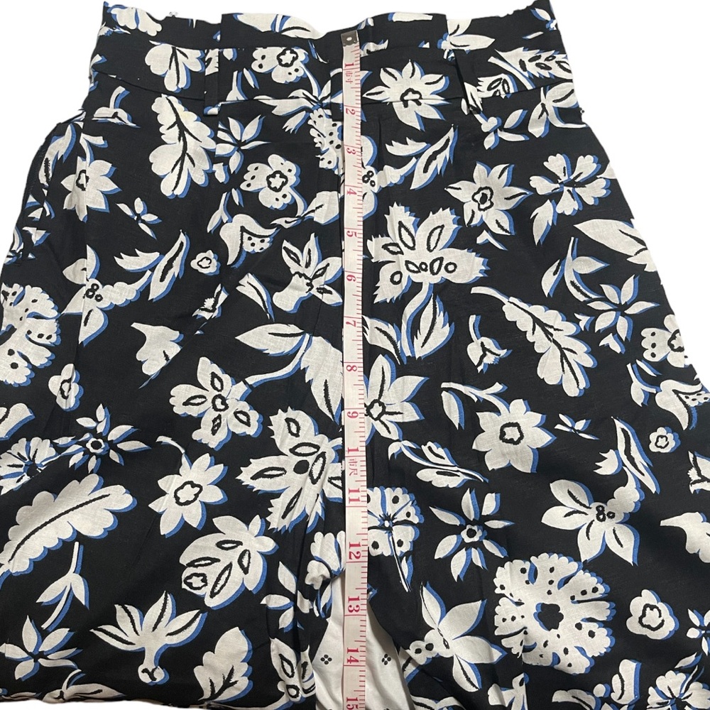 💙Floral print Straight Cut Pants - Picture 9 of 10